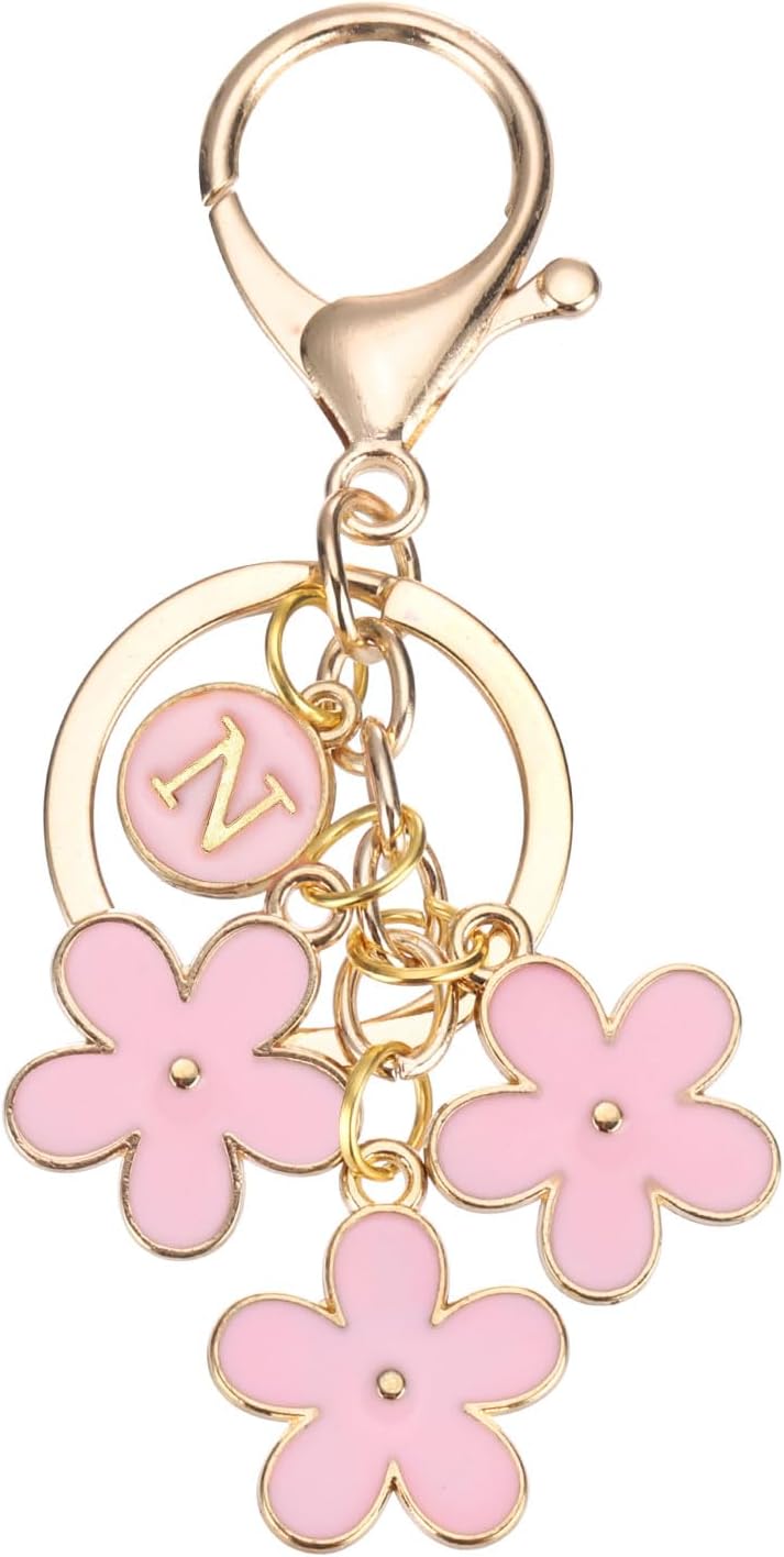 Amazon.co.jp: [PATIKIL] ピンク 花 キーチェーン装飾 かわいい